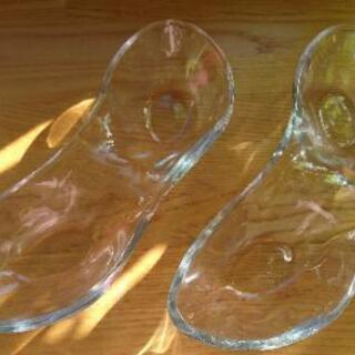 【美品】皿 セパレート ガラス ２枚セット