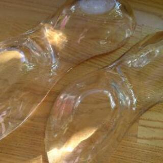 【美品】皿 セパレート ガラス ２枚セットの画像