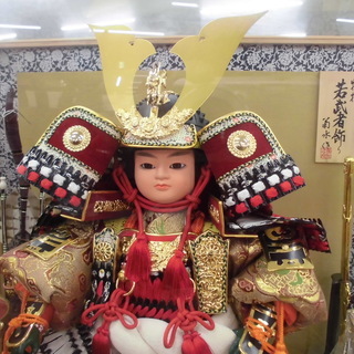 特撰若武者飾り 菊水作五月人形 美術高級木製品 端午の節句 子供...