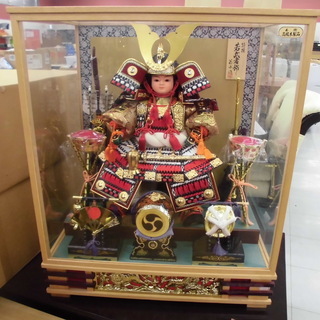 特撰若武者飾り 菊水作五月人形 美術高級木製品 端午の節句 子供