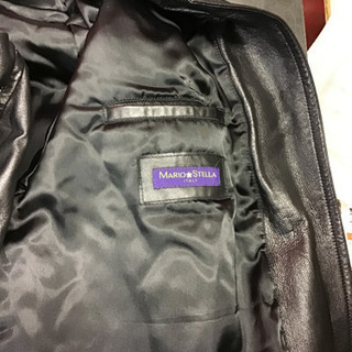 イタリア　革ジャン　MARIO STELLA コートの画像