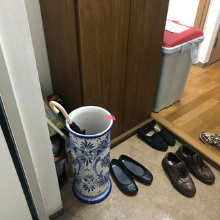 下駄箱　傘立て　コーナーチェスト折りたたみベット他