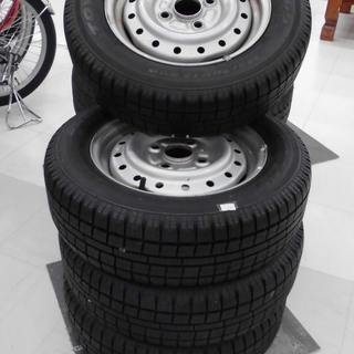 冬タイヤ 4本セット 145/70R12 2013年製 スチールホイール付き 軽