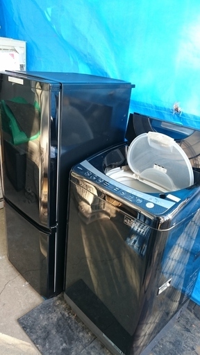 三菱（MITSUBISHI） 2ドア冷凍冷蔵庫 2015年製 MR-P15Y-P 146L・ パナソニック （Panasonic） NA-FS60H１　6.0Kg 2010年製　全自動洗濯機　セット売り