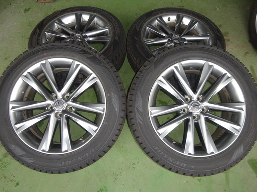 レクサスＲＸ450hで使用アルミスタッドレスセット235/55Ｒ19