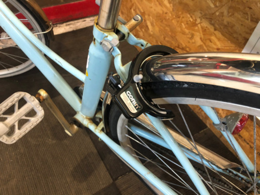 27インチ 自転車　ママチャリ　水色