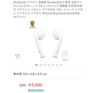 Bluetooth イヤホン 完全ワイヤレスイヤホン