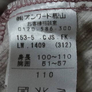 110サイズ　any FAM (エニィファム)　オンワード樫山　ジャンパースカート　ワンピースの画像