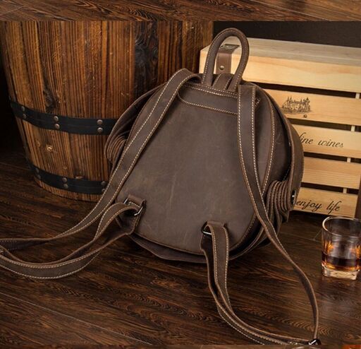 高級手工芸品 本革100%バックパック 多功能スポーツバックパック トラベルバッグ スクールバッグ コンピューターバッグ