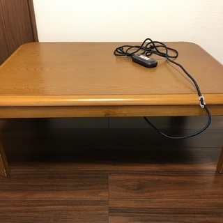 KOIZUMI家具調こたつ（高さ調整用脚あり）ローテーブル105...