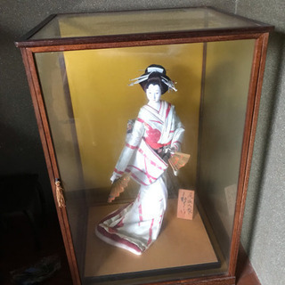 尾山人形 ガラスケース付き