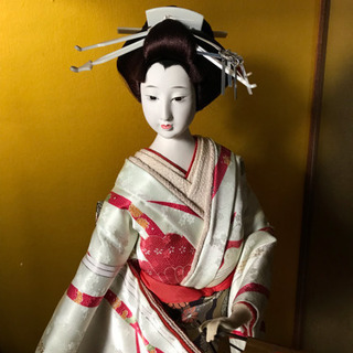 尾山人形 ガラスケース付きの画像