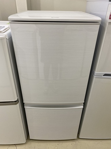 冷蔵庫 SHARP シャープ SJ-Ｄ14C-W 2017年製 2D 137L 白 中古品③