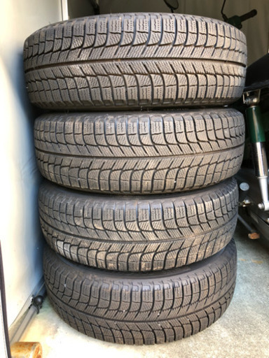 18年製造 中古スタッドレスタイヤ/鉄チン4本セット 195/65r15