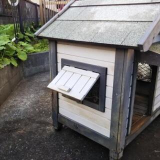 中型犬用 犬小屋 (無料、傷みあり) 取りに来ていただける方にお譲りします！の画像