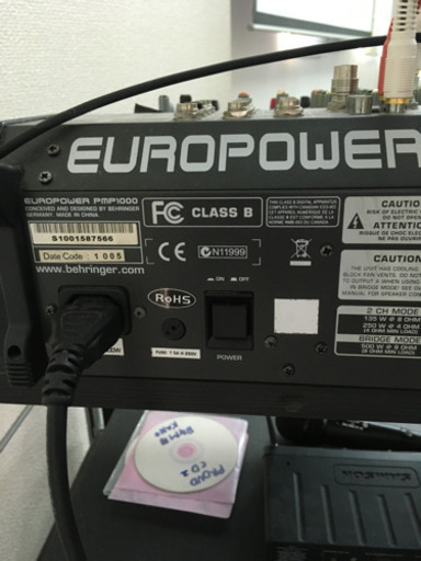 音響ミキサー　europower pmp1000