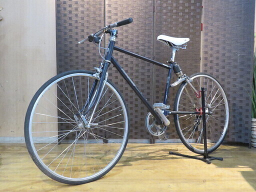 BRIDGESTONE RADAC RDS-48 ブリヂストン レイダック 7速 紺 タイヤバリ山! クロスバイク 自転車 札幌発