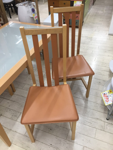 11/16 東区 和白 ガラスダイニング5点セット チェア本革製のハイバックタイプ オシャレ モダン ガラステーブル ワンダフルプライ