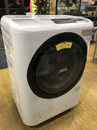 1/7 値下げ! 美品 2018年製 HITACHI 日立 11kg/6.0kgドラム洗濯乾燥機 BIG DRUM ヒートリサイクル 