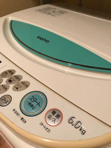 サンヨー洗濯機　6kg 中古