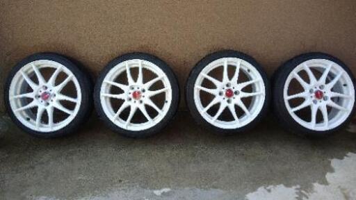 ★値下げ★WORKエモーションCR極(kiwami)　16インチ　タイヤホイールセット　センターキャップ付