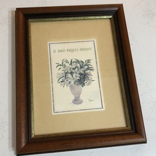 アンティーク調 ボタニカルアート・フレームの画像