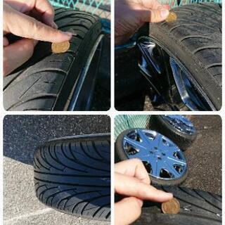 希少サイズ。レグザス メッキホイルD80017インチ8J 4穴の画像