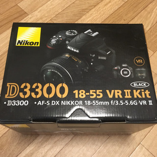 【美品❗️】Nikon D3300 18-55 VR II Kit BLACKの画像