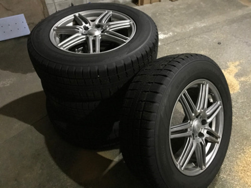 225/65R17 スタッドレスタイヤホイール4本セット　残り溝9部山　美品