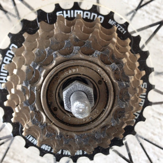 JOYTECH ホイール　2本セット　SHIMANO MF-TZ21付きの画像