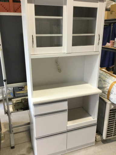 オープンダイニングボード 食器棚 エナメルホワイト 美品