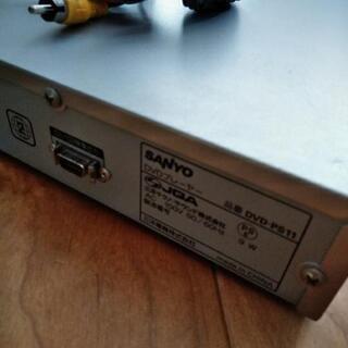 SANYO　DVDプレーヤー 再生専用　可動品ですがジャンク扱いの画像