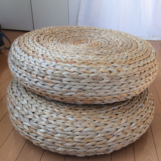 ［取引中]IKEAの籐の座椅子の画像