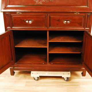 1337 最高級 ライティングビューロ ローズウッド材 紫檀 花梨 デスク