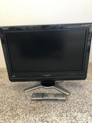 【譲ります】シャープ20Ｖ型テレビ