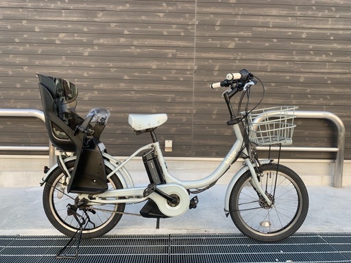 地域限定送料無料　ブリヂストン　ビッケ　bikke　新基準　子供乗せ　水色　パスバビー　ギュットアニーズ　神戸市　電動自転車