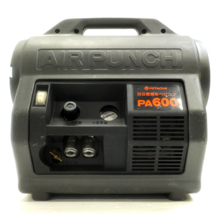 [K1116F] 美品 日立 ベビコン PA600 エアーコンプレッサー 軽搬形ベビコン エアーパンチ 100V 60Hz 動作品 エアー工具の画像