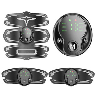 EMS 腹筋ベルト 6種類モード  13段階強度 USB充電式