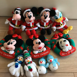 ディズニークリスマススタイルのぬいぐるみ&リース