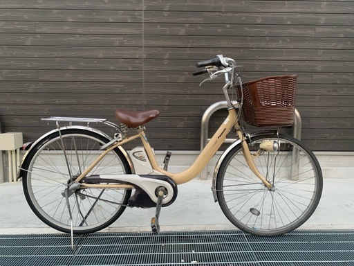 地域限定送料無料　パナソニック　ビビ　新基準　アイボリー　バッテリー二個　子供乗せ　ナチュラ　アシスタ　神戸市　電動自転車