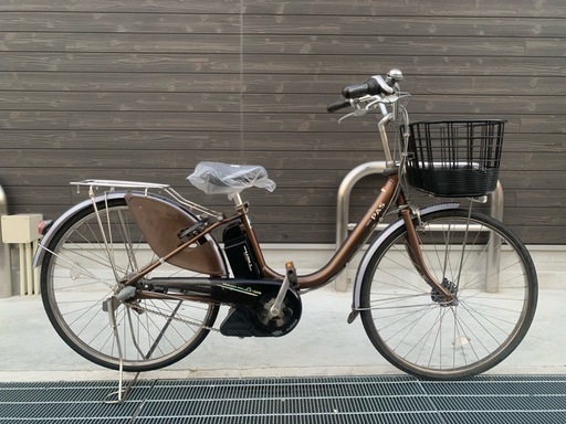 地域限定送料無料　ヤマハ　パス　新基準　子供乗せ　8,1AH　茶　アシスタ　ビビ　神戸市　電動自転車