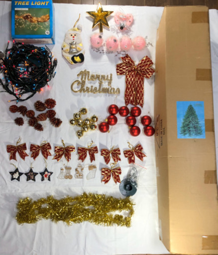 ★【引取希望】クリスマス用ツリー、200球ネオン、その他飾り色々★