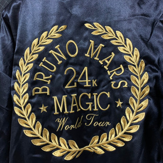 また値下げしました！Bruno Mars ブルーノマーズ ツアーグッズ 限定 来日記念 ボクサーガウン 羽織 ローブ ポリエステル100% S 黒の画像