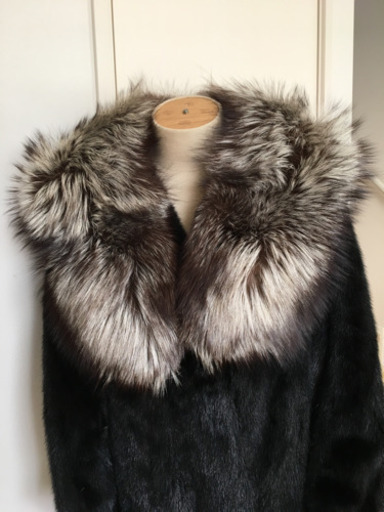 ブラックミンクコートとシルバーフォックスの２点セット