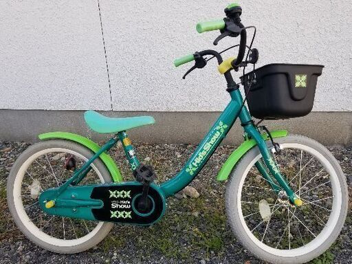 自転車　18インチ　緑色