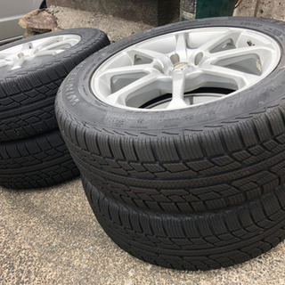 MPV 23Tに適合の冬タイヤ付きホイール　4本
