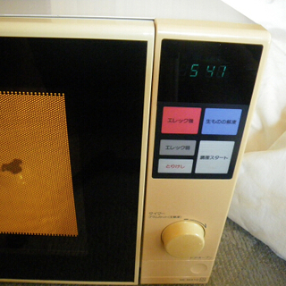 【動作品・回転皿無し】 電子レンジ  National Elly 500W NE-M410 1986年製の画像