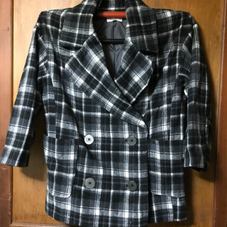 新品チェック柄コート