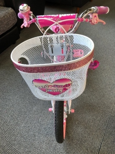 子供用自転車　ピンクで可愛い　保管状況屋内