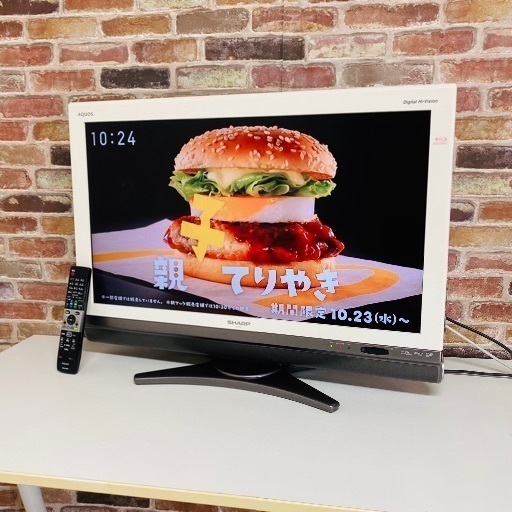 即日受渡可‍♂️ SHARP AQUOS 32V型 Blu-ray 録画、再生機能内蔵12000円